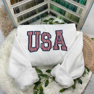 USA Sweatshirt, Retro USA Shirt, America Sweatshirt, 4th of July Sweatshirt, Patriotic Sweatshirt