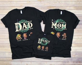 Custom The Legend Of Mom Shirt, The Legend Of Dad, Best Mom Ever Shirt, Mom Day Gift, Tears Of The Kingdom, Gamer Shirt, Mom Gift
