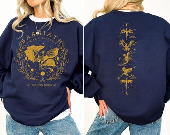Basgiath War College 2-Sided Sweatshirt, The Empyrean Series, Violet Sorrengail Fantasy Book, The Empyrean Series, Dragon Rider Crewneck