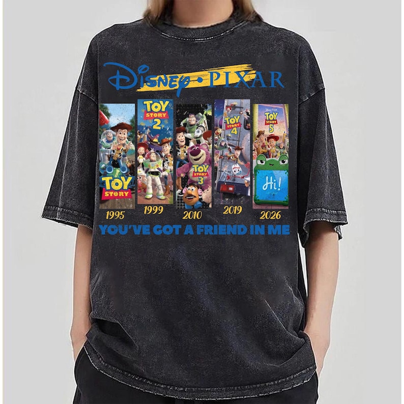 Koszulka Disney Toy Story 5 Comfort Colors, Koszulka Disney Pixar Toy Story „Masz we mnie przyjaciela”, Koszulka grupy Toy Story, Disney Toy Story zdjęcie 6