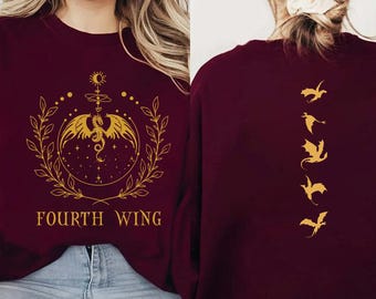 Basgiath War College 2-Sided Sweatshirt, Dragon Rider Shirt, Onyx Storm Merch Tee, Xaden Riorson, The Empyrean Series, Fantasy Reader