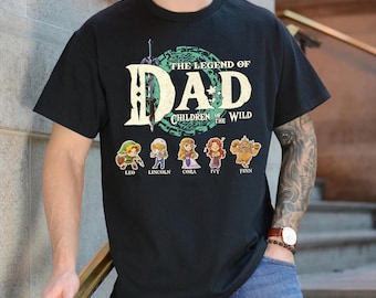 Custom The Legend Of Dad Shirt, Best Dad Ever Shirt, Father's Day Gift, Tears Of The Kingdom, Gamer Shirt, Dad Gift