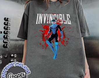 Comfort Color Limited Invincible Mark Grayson T Shirt, Graphic Tee, Superhero Shirt, Superhero Costume, Comic Book Fan Gift Mineral Wash