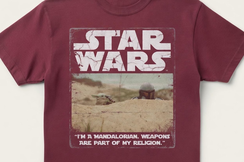 Vintage Mandalorian Shirt, This Is The Way Shirt, Din Djarin Grogu Star Wars Shirt, Pedro Pascal Star Wars Tee, Disneyland Mandalorian Shirt image 3