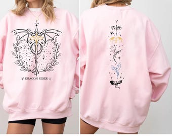 Basgiath War College 2-Sided Sweatshirt, Fourth Wing Xaden Riorson, Violet Sorrengail Fantasy Book, The Empyrean Series, The Empyrean Series