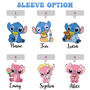 Personalised Mama Monster Sweatshirt with names 2026 | Stitch Mothers Day Gift| Mama Stitch top | Mama Est with Name On The sleeve Shirt image 11
