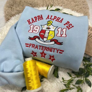 Kappa Alpha Psi 1911 Besticktes Sweatshirt, KAY Brüderlichkeit Pullover, Greek Apparel, Griechische Brüderlichkeit Rundhalsausschnitt, HBCU Brüderlichkeit Shirt, Nupe