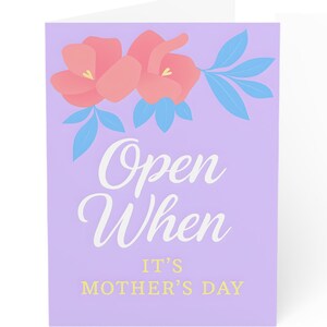 Set wenskaarten Moederdag, kaartencollectie bloemen, Open When-kaarten, sentimentele notities, minimalistisch kaartenpakket