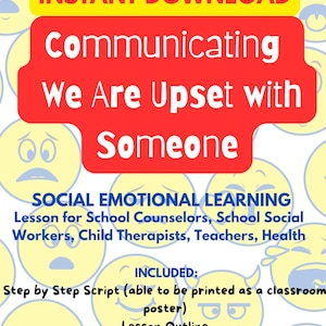 Communicating Hurt Feelings, Script, SEL Curriculum, Social Emotional Learning, Elementary, High School, School Counselor, Social Worker