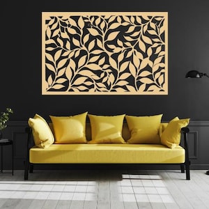 Flower Laser Cut Wall Panel SVG Bundle | Floral Wall Art Designs | Laser Cutting Files | Home Decor SVG | Digital Download PDF