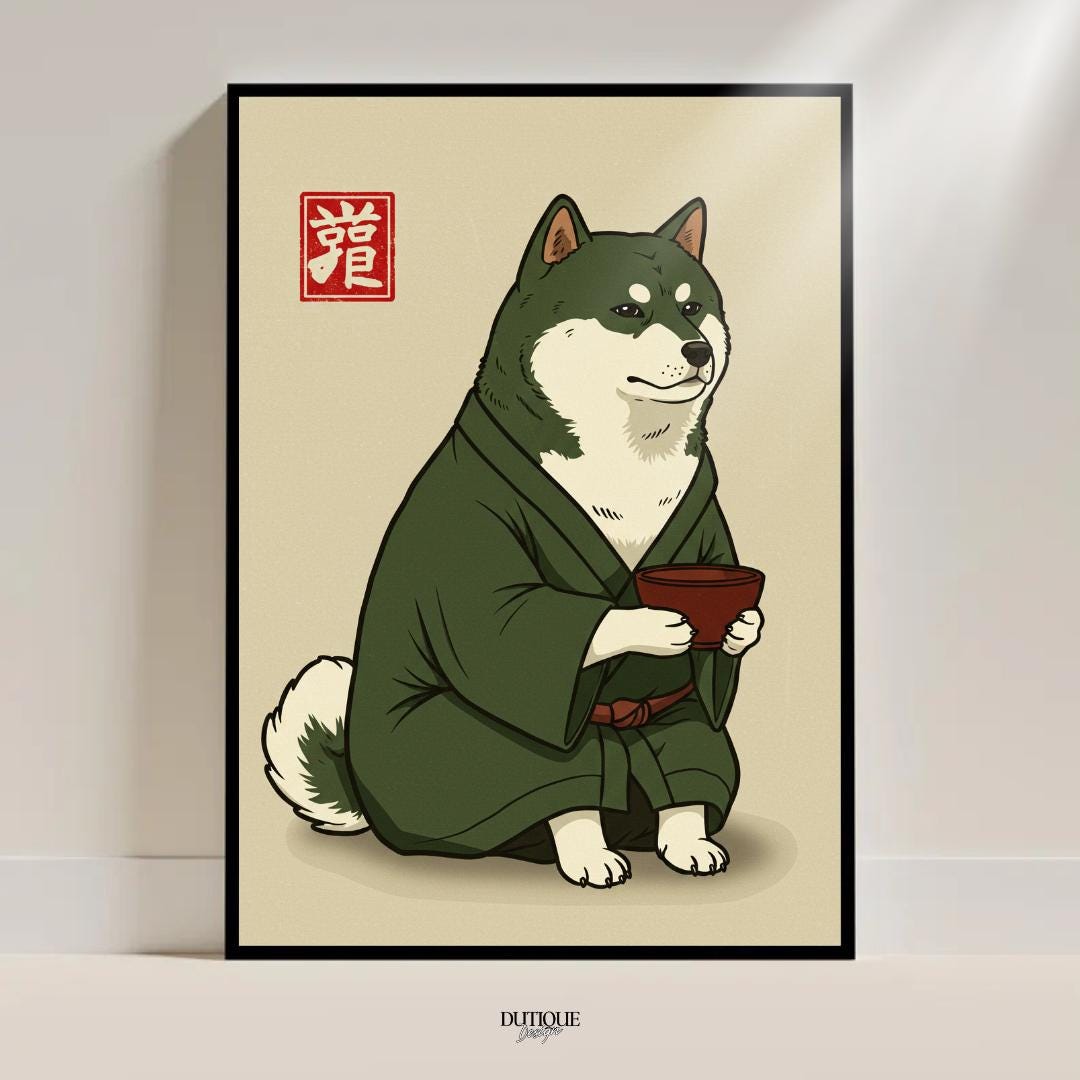 Shiba Inu Matcha Bowl - Etsy