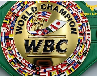 Box-WM Gürtel - Vergoldeter Champion-Gürtel für Erwachsene