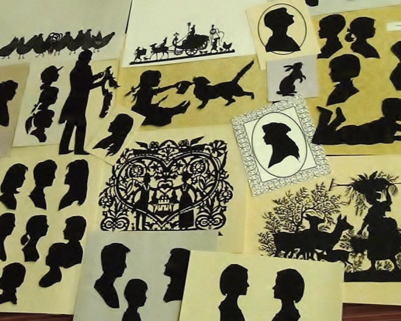 Custom Hand Cut Silhouette Portrait Create an Heirloom Etsy