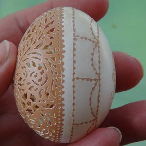 Victorian Lace Carved and Etched Egg of Your Own Design Made to Order image 5