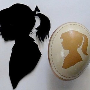 Victorian Lace Carved and Etched Egg of Your Own Design Made to Order image 2