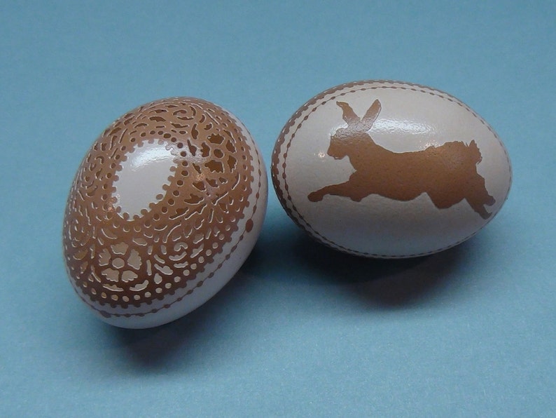 Victorian Lace Carved and Etched Egg of Your Own Design Made to Order image 3