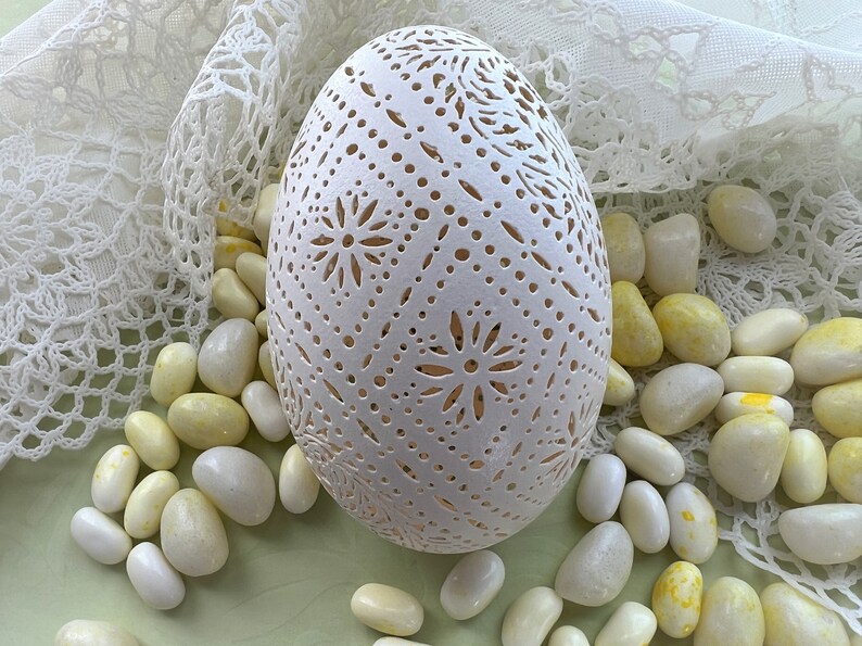 Hand Carved Victorian Lace Goose Egg Fancy Diagonal Band | Etsy
