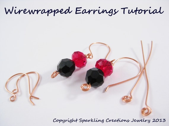 Wire Wrapped Earrings Jewelry Making Tutorial beginner Level