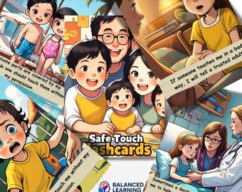Safe Touch Flashcards for Kids | Body Safety Education (Printable Cards)