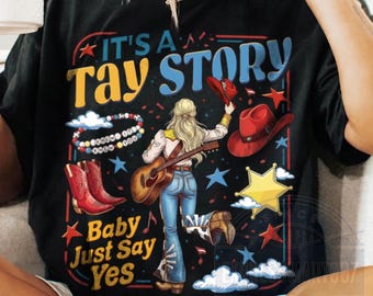 Tay Story Baby Just Say Yes Png, You're A Cowboy Like Me Png, Wdw Disneyland Family Vacation Trip, Dowload Digital 300PPi