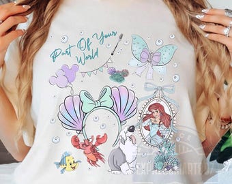 Coquette Bow Flounder The Little Mermaid Png, Disney Ariel Princess Png, Part Of Your World Quotes, Disney Matching Trip, Dowload Digital