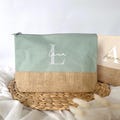 Personalized cosmetic bag | Makeup bag with name | Jute | Personalized gift product logo