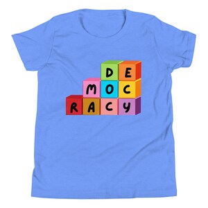 Democracy Youth Shirt, Activist Tee, Social Justice T-Shirt, Empowerment Shirt for Kids, Change Maker Tee, Youth Protest Shirt