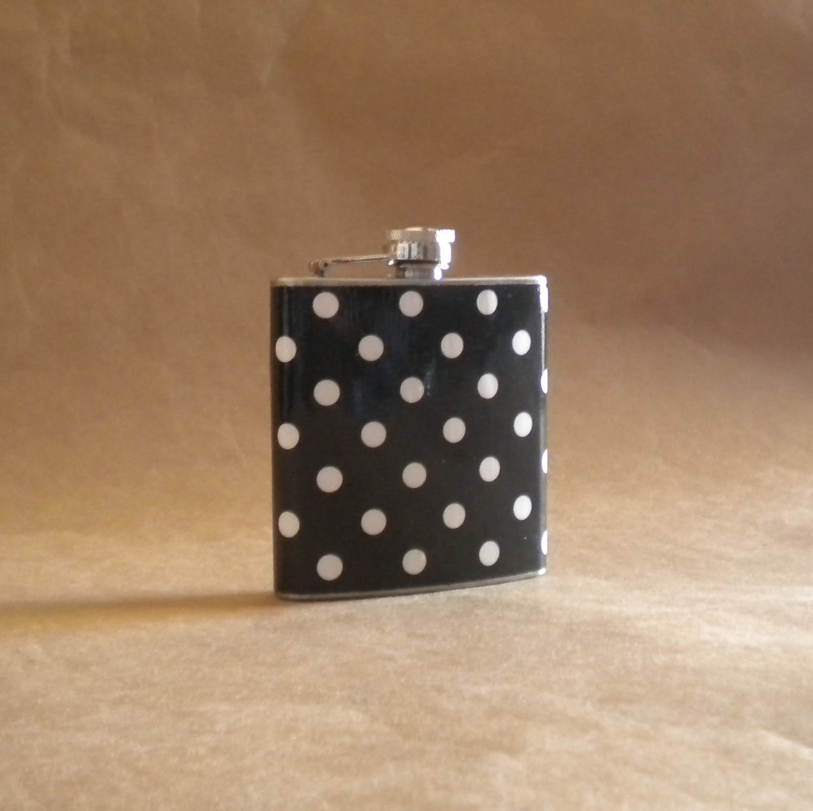 Party Favor Black and White Polka Dot Print Girl Gift 6 Ounce Etsy