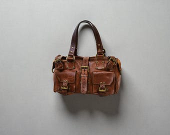 Mulberry Roxanne Oak Darwin Leather Bag: 2003 Pre-medal Edition
