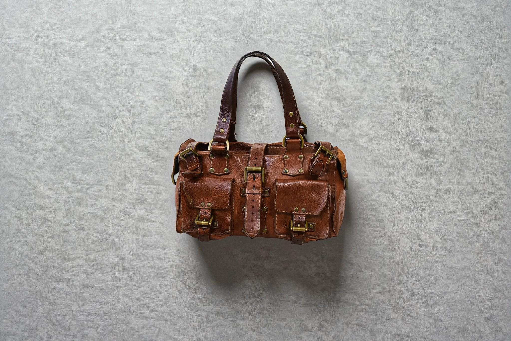 Mulberry Roxanne Oak Darwin Leather Bag: 2003 Pre-medal Edition