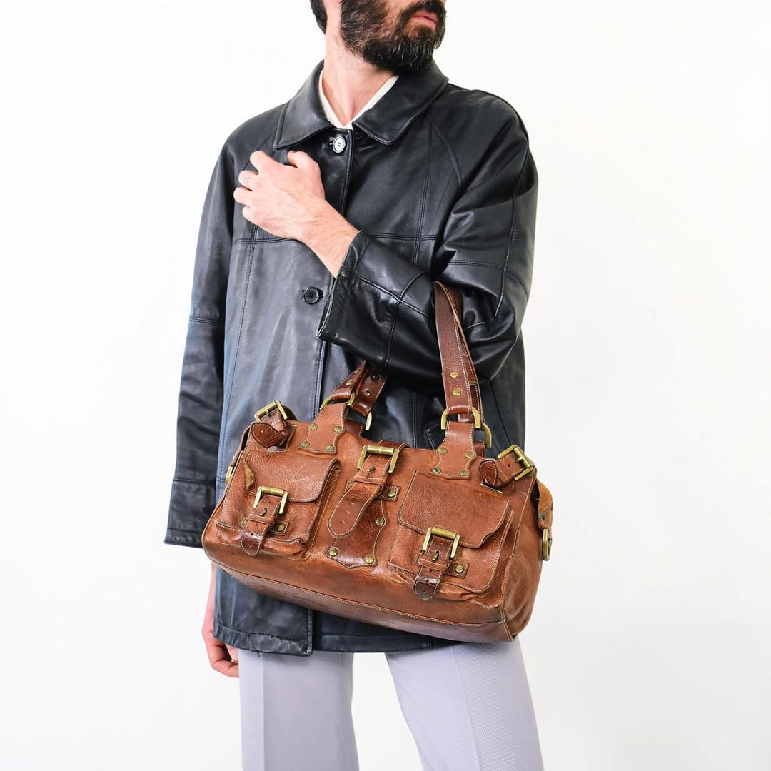 Mulberry Roxanne Oak Darwin Leather Bag: 2003 Pre-medal Edition