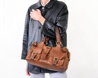 Mulberry Roxanne Oak Darwin Leather Bag: 2003 Pre-medal Edition