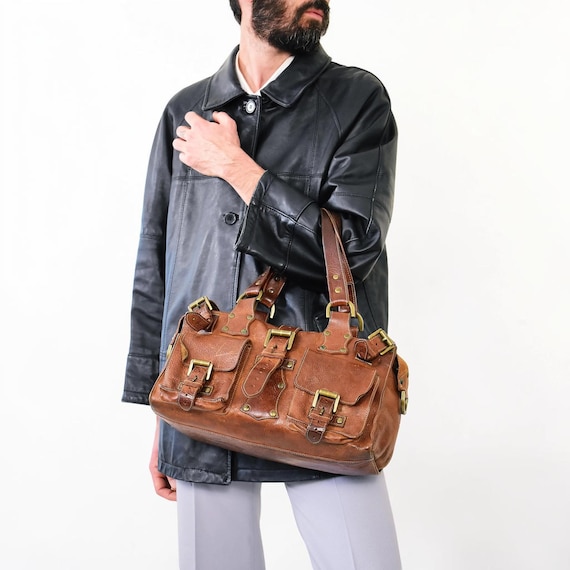 Mulberry Roxanne Oak Darwin Leather Bag: 2003 Pre-medal Edition