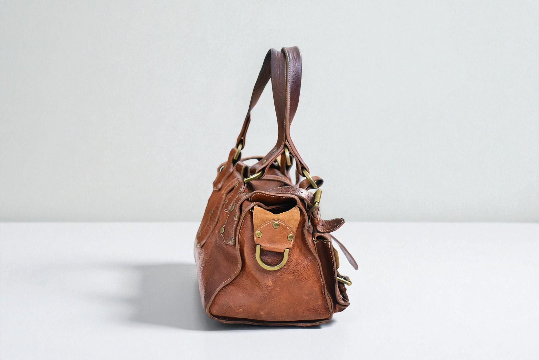 Mulberry Roxanne Oak Darwin Leather Bag: 2003 Pre-medal Edition