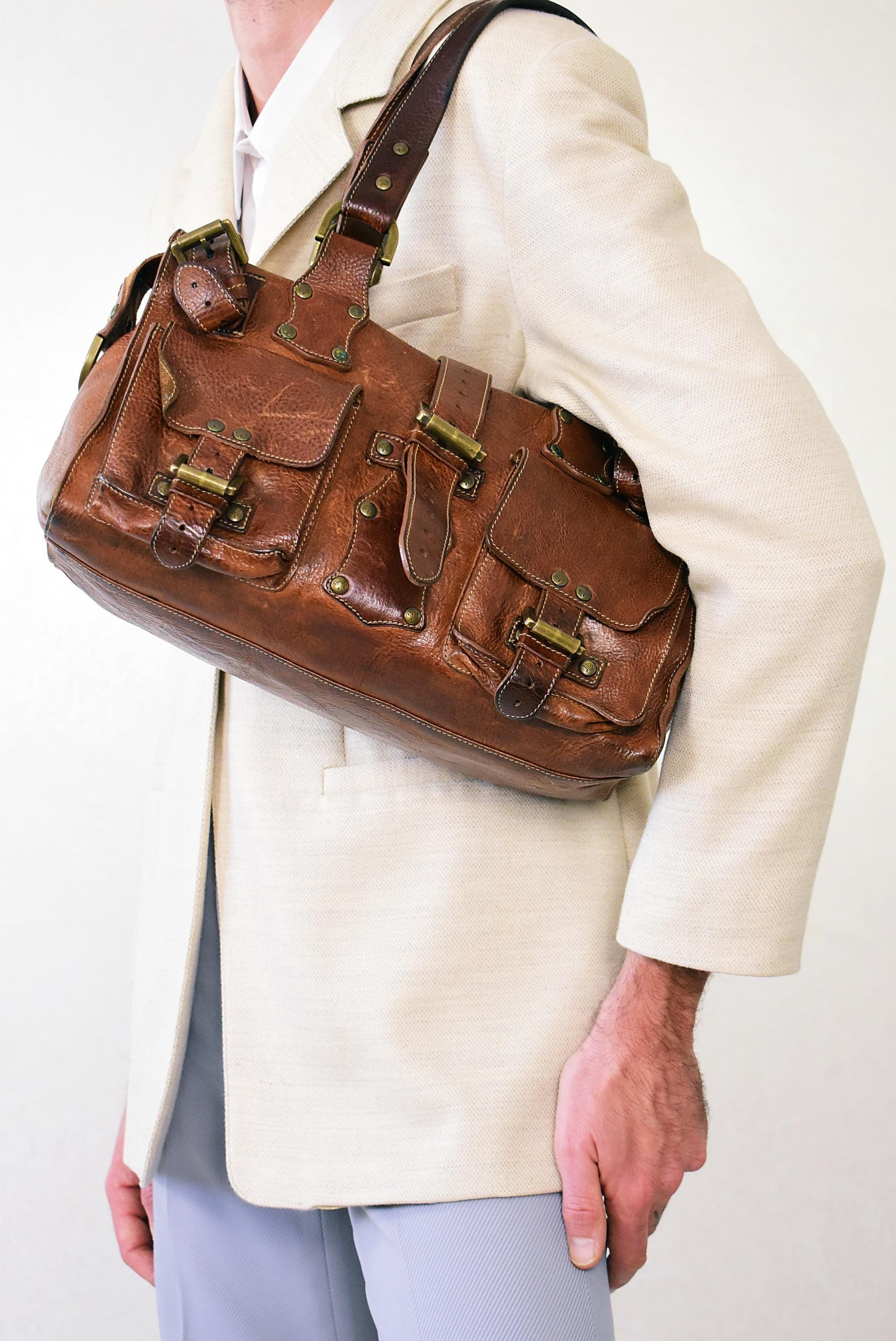 Mulberry Roxanne Oak Darwin Leather Bag: 2003 Pre-medal Edition
