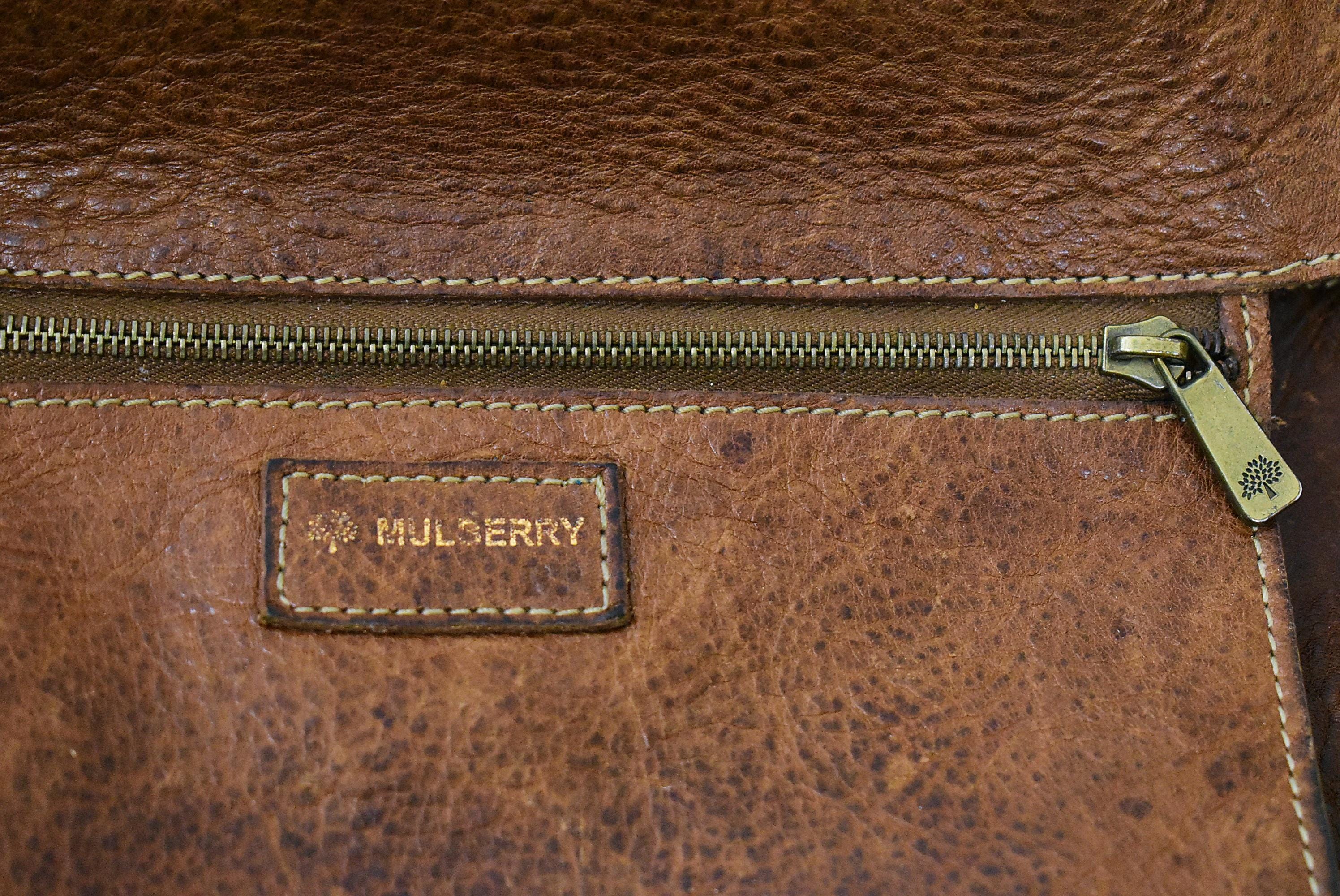 Mulberry Roxanne Oak Darwin Leather Bag: 2003 Pre-medal Edition