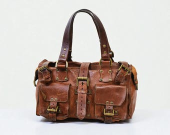 Mulberry Roxanne Oak Darwin Leather Bag: 2003 Pre-medal Edition