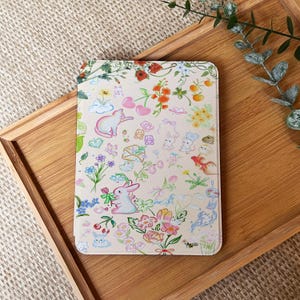 Animal Flowers Kindle Case With Hand Strap For Paperwhite 12th Case, Kindle 2024, Paperwhite 6.8&quot; Kindle 6&quot; 10th 11th Generation Case Cover