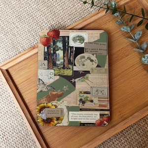 Retro Collage Kindle Case With Hand Strap For Paperwhite 12th Case, Kindle 2024, Paperwhite 6.8&quot; Kindle 6&quot; 10th 11th Generation Case Cover