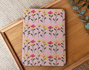 フラワーコラージュ Kindle ケース（ハンドストラップ付き） Paperwhite 12th ケース、Kindle 2024、Paperwhite 6.8インチ Kindle 6インチ 10th 11世代用ケースカバー