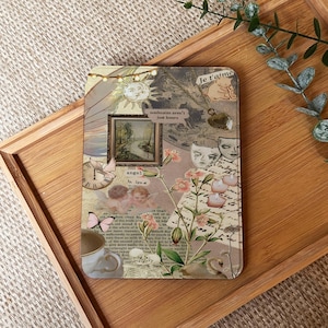 Retro Collage Kindle Case With Hand Strap For Paperwhite 12th Case, Kindle 2024, Paperwhite 6.8&quot; Kindle 6&quot; 10th 11th Generation Case Cover