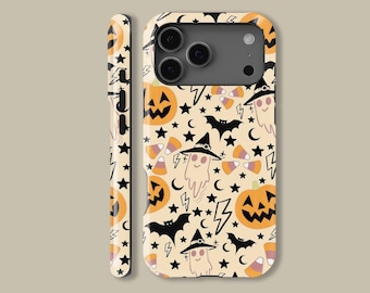 Horror Halloween Theme Design MagSafe Phone Case for iPhone 17 16 15 14 13 12 11 Pro Max, Gift For Halloween Lover Cover for Galaxy S23 S24