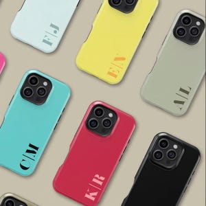 Personalized Monogram Initial MagSafe Phone Case for iPhone, Samsung Galaxy Case