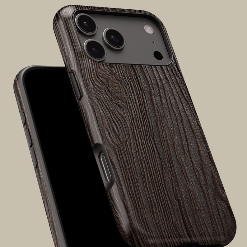 Matte Phone Minimalist Wood Texture Pattern Phone Case for iPhone 17 16 15 14 13 12 ...