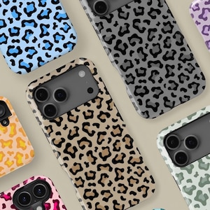 Leopard Print Design MagSafe Phone Case for iPhone 17 16 15, Samsung S25 Cover