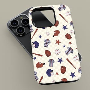 Baseball Schutzhülle für iPhone 16 15 14 13 Pro Max Mini, Baseball Schutzhülle für Samsung Galaxy S23 S24 S25 Plus Ultra