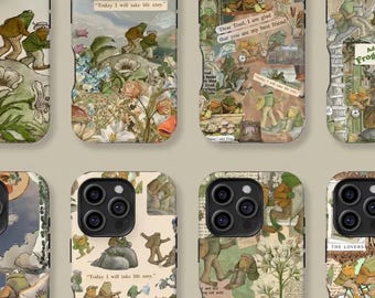 Frog and Toad Design Phone Case for iPhone, Samsung Galaxy Case