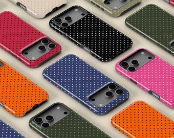 Polka Dot Phone Case for iPhone 17 16 Pro Max,  Samsung Galaxy S25 S24