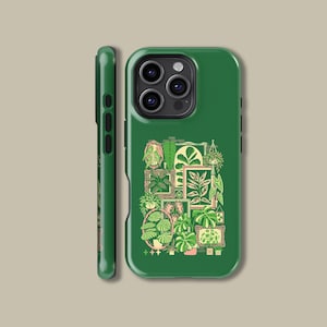 Tropical Plant Phone Case for iPhone 16 15 14 13 12 11 Pro Max, Plant Lover Protective Cover for Samsung Galaxy S20 S21 S22 S23 Case Gift