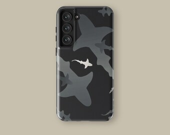 Custodia per telefono Shark per iPhone 16 15 14 13 12 11 Pro Max Mini Plus, custodia protettiva Shark's Shadow per Samsung Galaxy S22 S23 S24 S25 Ultra
